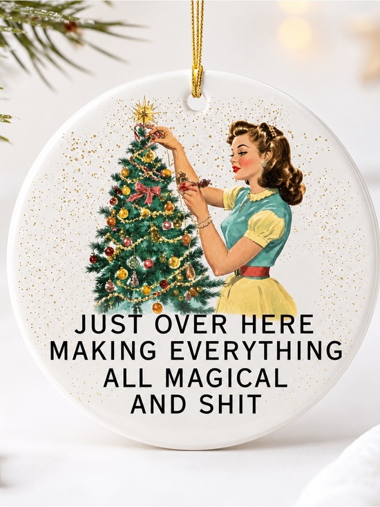 Other - Vintage Retro Christmas Ornament – “Making Everything Magical”